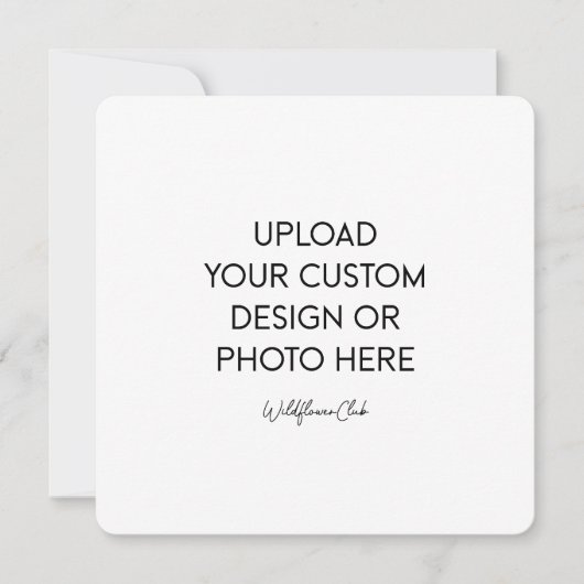 5,25" x 5,25" Plat Save The Date Kaart (Voorkant)