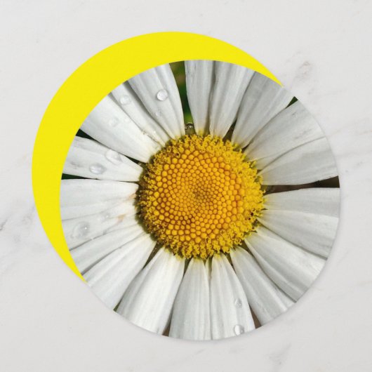 5,25 x 5,25 uitnodigingscirkel kaart (Voorkant / Achterkant)