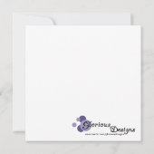 5.25x5.25 Vrijgezellenfeest van de bruine Cherry-b Kaart (Achterkant)