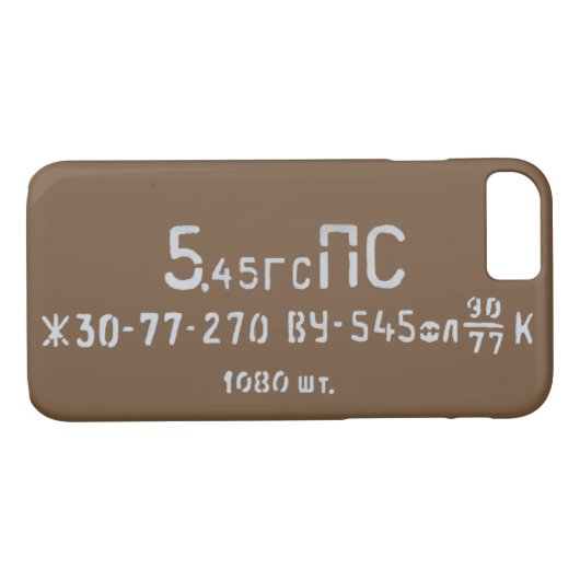 5,45x39 AK-74 ampère Can iPhone Case (Achterkant (Horizontaal))
