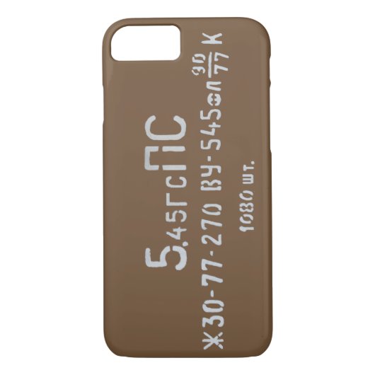 5,45x39 AK-74 ampère Can iPhone Case (Achterkant)
