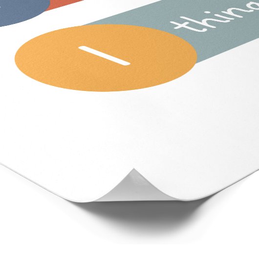 5-4-3-2-1 Grondtechniek Boho Classroom Poster (Hoek)