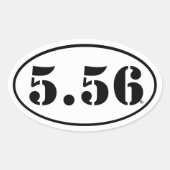 5,56 Sticker (Voorkant)