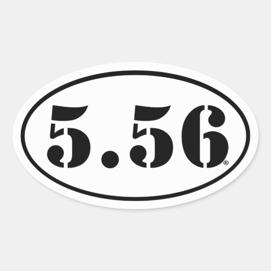 5,56 Sticker (Voorkant)