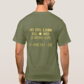 5,56 x 45 mm M855-ammo T-shirt (Achterkant)