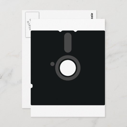 5.5 diskettestation briefkaart (Voorkant / Achterkant)