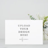 5,5-inch x 8,5-inch landschapsvlakke plaat (Staand voorkant)