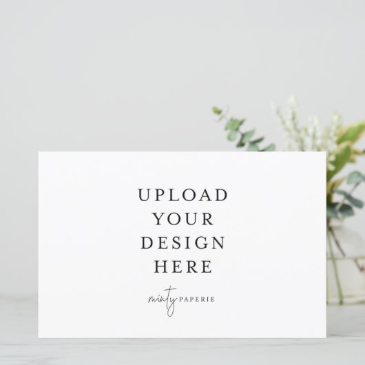 5,5-inch x 8,5-inch landschapsvlakke plaat (Staand voorkant)