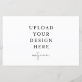 5,5-inch x 8,5-inch landschapsvlakke plaat (Achterkant)