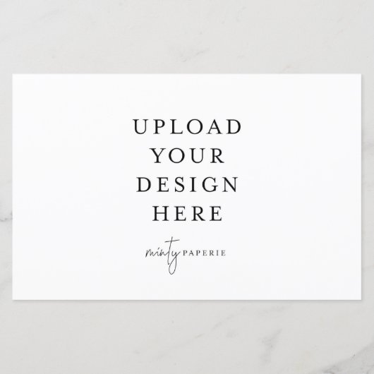 5,5-inch x 8,5-inch landschapsvlakke plaat (Achterkant)