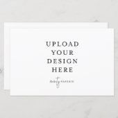 5,5-inch x 8,5-inch landschapsvlakke plaat (Voorkant / Achterkant)