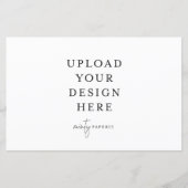 5,5-inch x 8,5-inch landschapsvlakke plaat (Voorkant)