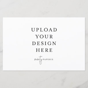 5,5-inch x 8,5-inch landschapsvlakke plaat