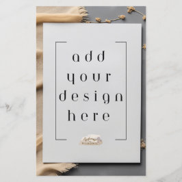 5,5 inch x 8,5 inch platte Kaart