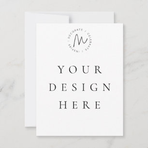 5,5 x 4,25 flat-Kaart Notitiekaartje