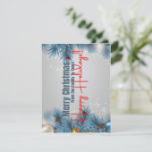 5,5 x 4,25-inch kerstkaart (Staand voorkant)