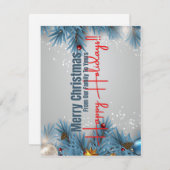 5,5 x 4,25-inch kerstkaart (Voorkant / Achterkant)