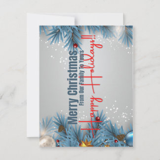 5,5 x 4,25-inch kerstkaart