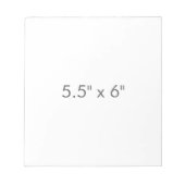5,5" x 6" notitieblok (Voorkant)