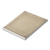 5,5' x 6' Notitieblok met Antiek tin plafondtegel (Linkerzijde)