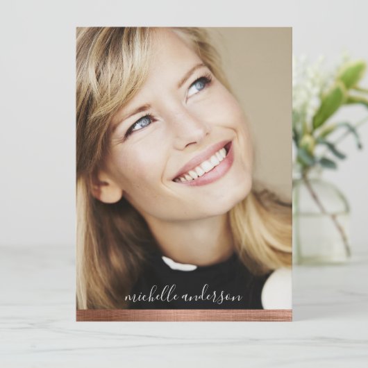 5,5 x 7,5-inch moderne 5-fotomodel Comp-Kaart Aankondiging (Staand voorkant)