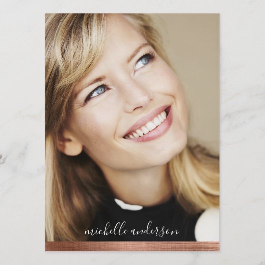 5,5 x 7,5-inch moderne 5-fotomodel Comp-Kaart Aankondiging (Voorkant)