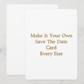 5,5" x 7,5" Save The Date Kaart (Voorkant / Achterkant)