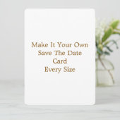 5,5" x 7,5" Save The Date Kaart (Staand voorkant)