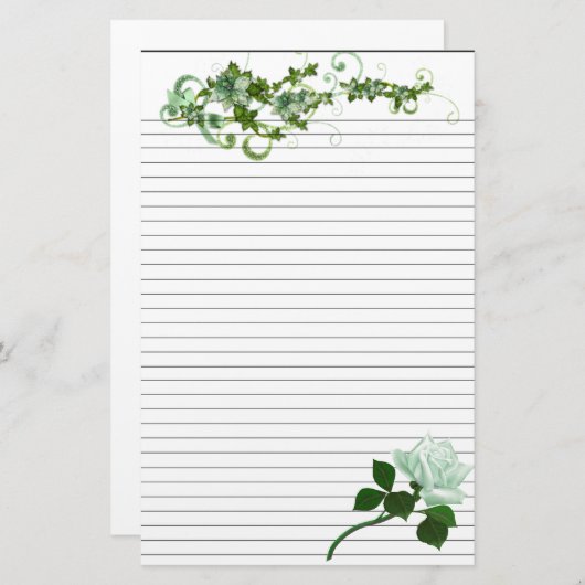 5,5 x 8,5-inch banketbakkerij briefpapier (Voorkant / Achterkant)