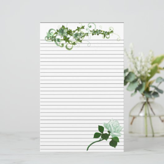 5,5 x 8,5-inch banketbakkerij briefpapier (Staand voorkant)