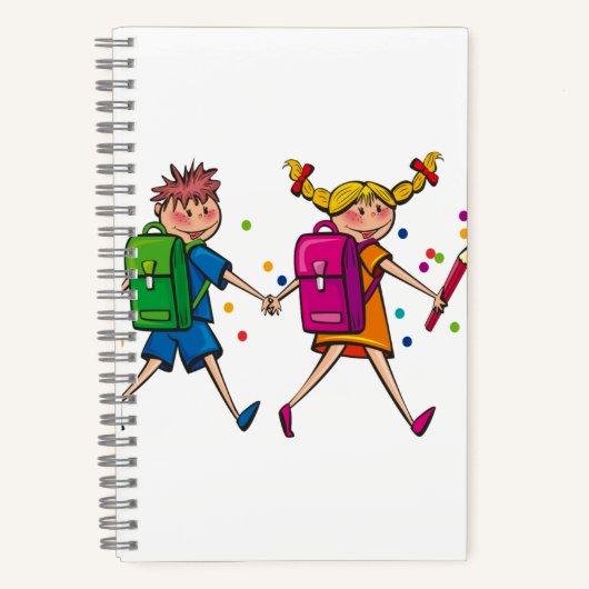 5,5" x 8,5" spiraal notitieboek (Voorkant)
