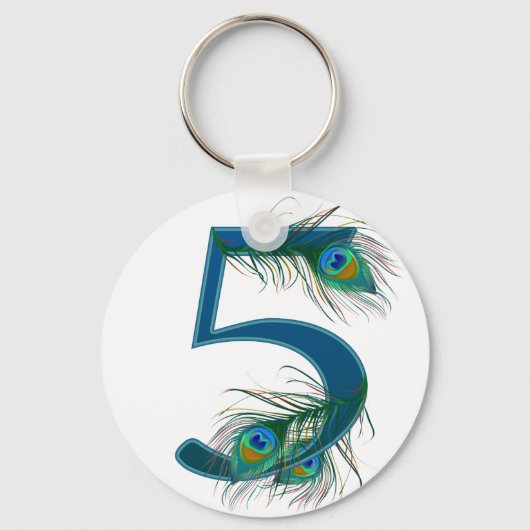 5 / 5e / 5e Jubileum / nummer 5 Sleutelhanger (Voorkant)