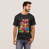 5 5e rode panda Geweldige sinds 2018 T-shirt (Voorkant volledig)