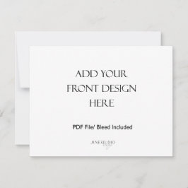 5,5x4,25-inch dubbelzijdige Landscape Kaart Printi Notitiekaartje