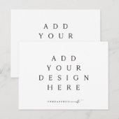 5,5x4,25-inch horizontaal Briefkaart afdrukken (Voorkant / Achterkant)