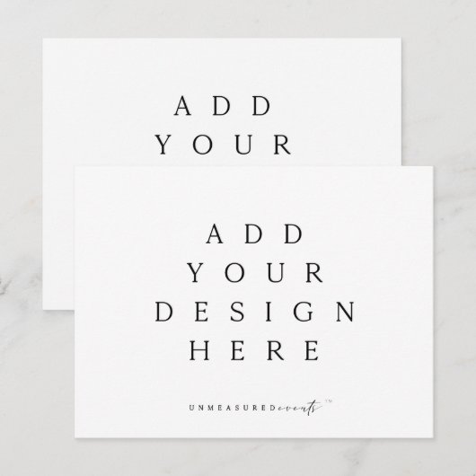 5,5x4,25-inch horizontaal Briefkaart afdrukken (Voorkant / Achterkant)