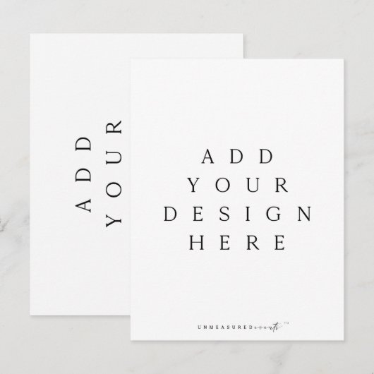 5,5x4,25-inch verticaal Briefkaart afdrukken (Voorkant / Achterkant)