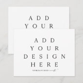 5,5x4-inch Kaarten (Voorkant / Achterkant)