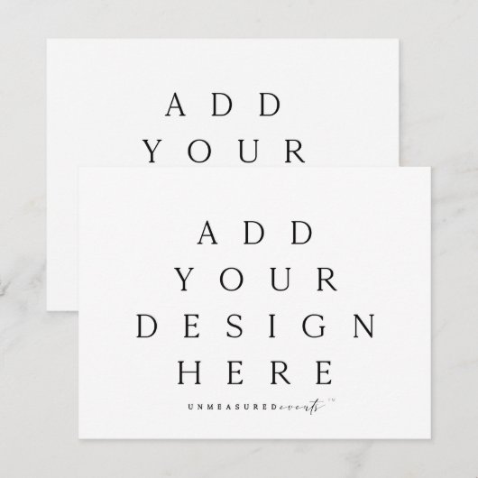 5,5x4-inch Kaarten (Voorkant / Achterkant)