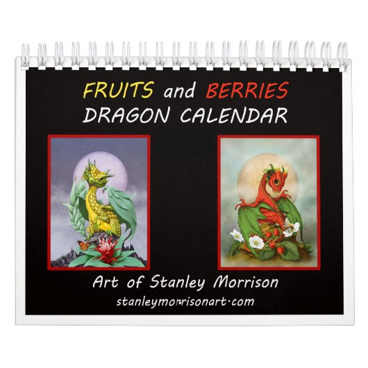 5.5x7 Vruchten en bessen Dragon 2018 kalender (Hoes)