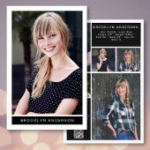 5,5x8,5-inch moderne 6-fotomodel Comp-Kaart