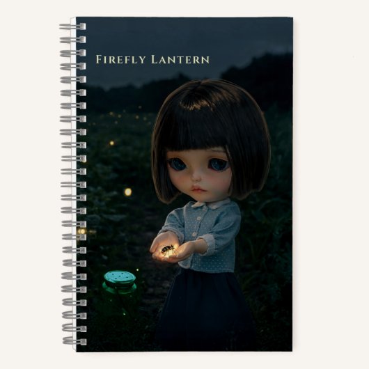 5.5x8.5 Journaal: Firefly Lantern Notitieboek (Voorkant)