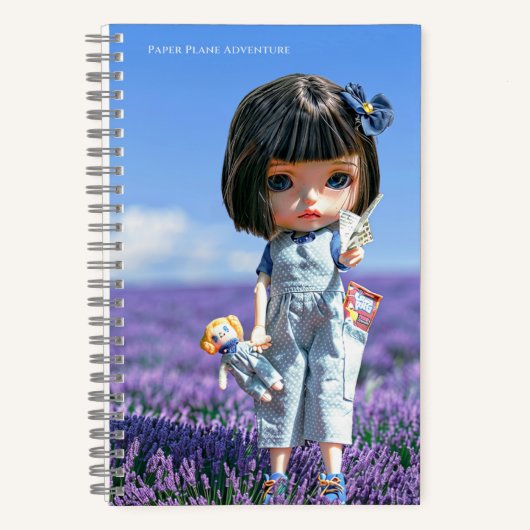 5.5x8.5 Journal: Paper Plane Adventure Notitieboek (Voorkant)