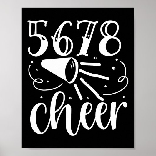 5 6 7 8 Cheer Cheerleader  Poster (Voorkant)