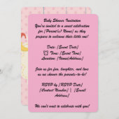 5" * 7" Babyshower Uitnodigingskaart Kaart (Voorkant / Achterkant)