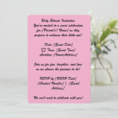 5" * 7" Babyshower Uitnodigingskaart Kaart (Staand voorkant)