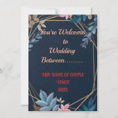 5" * 7" Dunne Magnetische Uitnodiging Kaart van he (Voorkant)