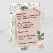 5" * 7" Huwelijksuitnodiging Kaart (Voorkant / Achterkant)