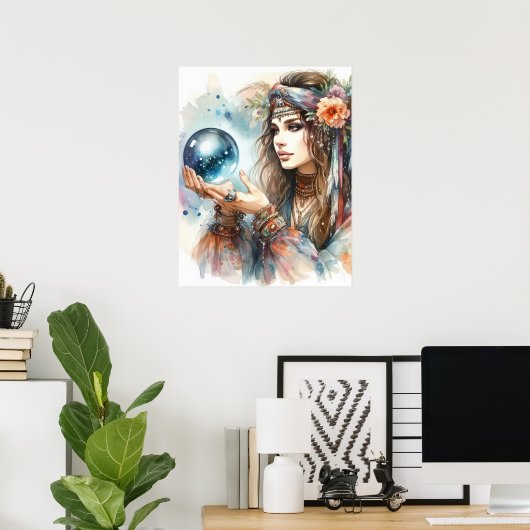*~* 5 A100 Psychische Boho Gypsy Fortune Teller Poster (Thuiskantoor)