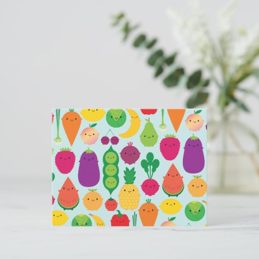 5 A Dagelijkse groenten en fruit Briefkaart (Staand voorkant)